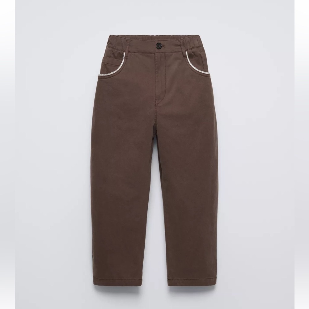 Zara Kids  LACE TRIM BALLOON LEG PANTS (size 9/10)